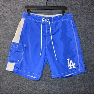LA Dodgers MLB Genuine Merchandise Men’s Large Blue Swim Trunks